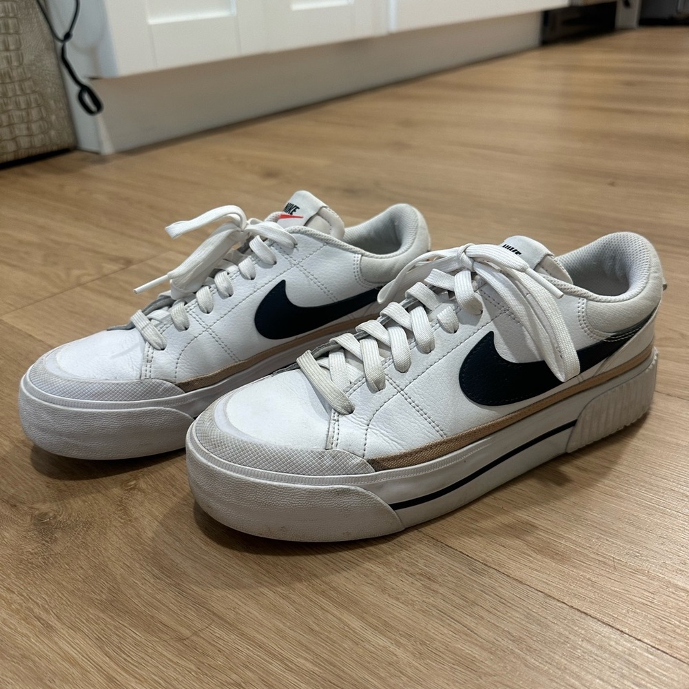 Nike Women’s Court Legacy White and Black Sneakers